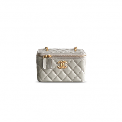 CHANEL MASTER VANITY CASE WAXY LEATHER (17*9.5*8cm)